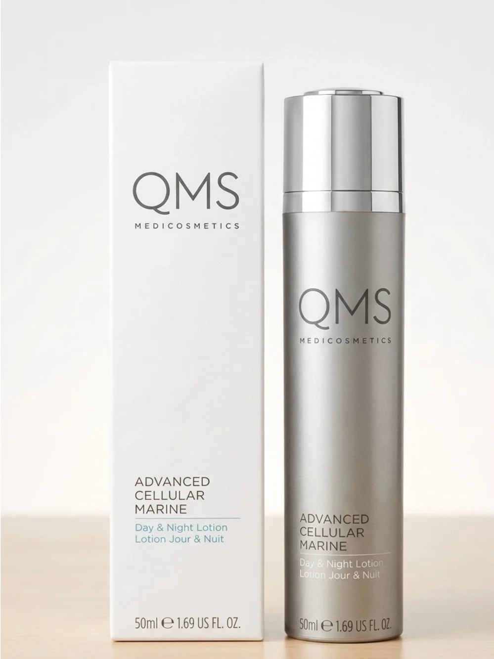 QMS Advanced Cellular Marine Day + Night Lotion Face Moisturizer 1.69 fl oz